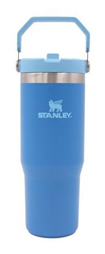 Stanley The Iceflow Flip Straw Paslanmaz Çelik 890 ml Pipetli Outdoor Matara Termos Mavi