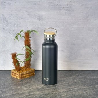 H2O Bambu 750 ml Outdoor Matara Termos Siyah