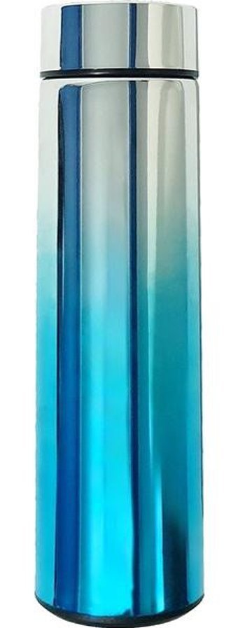 By Timur Sus 304 Paslanmaz Çelik 500 ml Outdoor Matara Termos Gümüş - Mavi