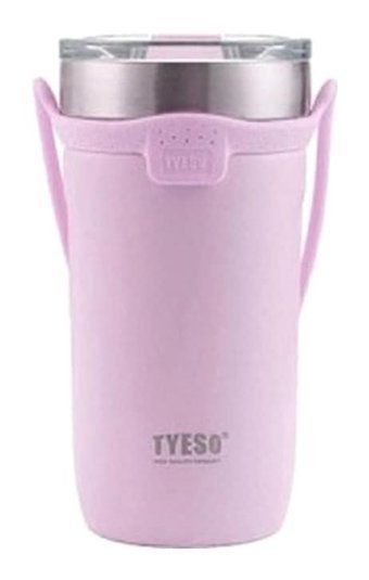 Tyeso Soulmate Paslanmaz Çelik-Silikon 550 ml Outdoor Matara Termos Lila