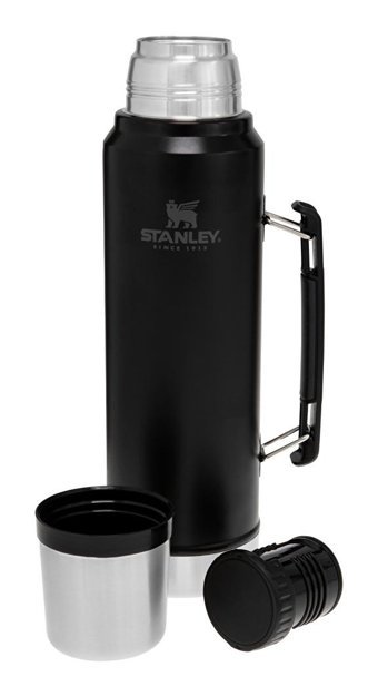 Stanley Legendary Paslanmaz Çelik 1 lt Outdoor Matara Termos Siyah