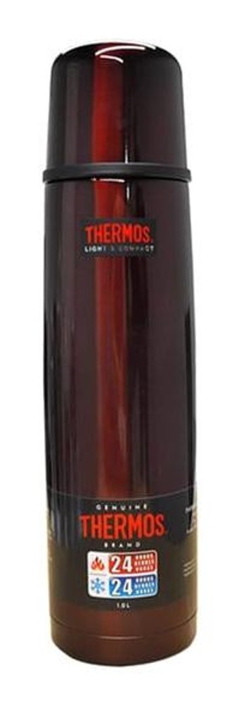 Thermos FBB-1000 Staltermos Classic Light & Compact Paslanmaz Çelik 1 lt Outdoor Matara Termos Bordo
