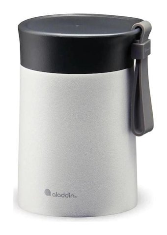 Aladdin Bistro Thermavac Paslanmaz Çelik 400 ml Outdoor Yemek Termos Gri-Siyah