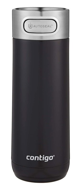 Contigo Luxe Paslanmaz Çelik 470 ml Outdoor Matara Termos Siyah