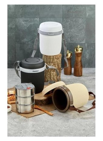 Cooker CKR 3147 Paslanmaz Çelik 1.3 lt Yemek Termos Çok Renkli