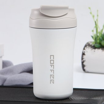 Tuomeng Paslanmaz Çelik 400 ml Outdoor Bardak Termos Beyaz