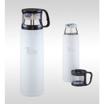 Bk Kişiye Özel 789 Paslanmaz Çelik 500 ml Outdoor Matara Termos Beyaz