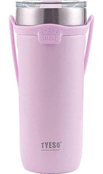Tyeso Soulmate Paslanmaz Çelik-Silikon 710 ml Outdoor Matara Termos Mor