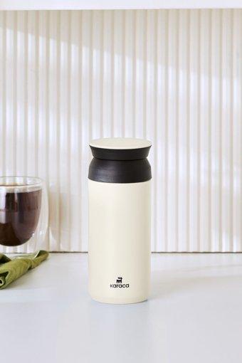 Karaca Rainbow Paslanmaz Çelik 350 ml Outdoor Matara Termos Krem
