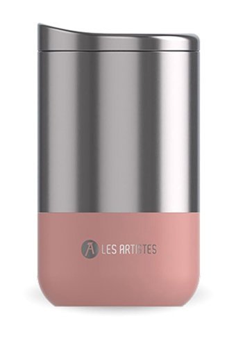 Les Artistes Paris Çelik 350 ml Outdoor Matara Termos Gri-Pembe