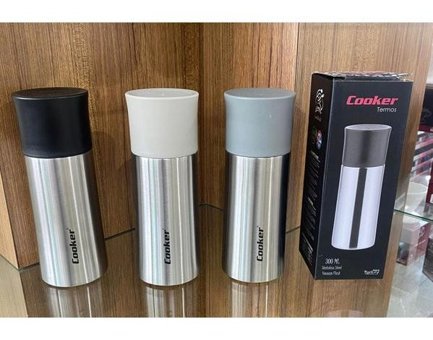 Cooker CKR 2055 Paslanmaz Çelik 300 ml Outdoor Matara Termos Gri