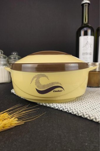 Cooker CKR 3149 Paslanmaz Çelik 1 lt Yemek Termos Bej