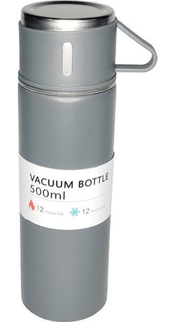By Timur Sus 304 Paslanmaz Çelik 500 ml Outdoor Matara Termos Antrasit