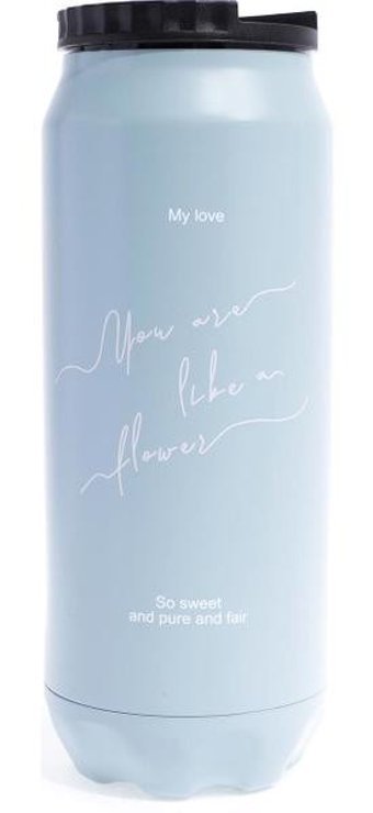 Vuki Paslanmaz Çelik 500 ml Outdoor Matara Termos Mavi