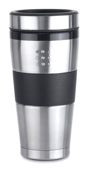 Berghoff Essentials Paslanmaz Çelik 650 ml Pipetli Outdoor Matara Termos Gümüş - Siyah