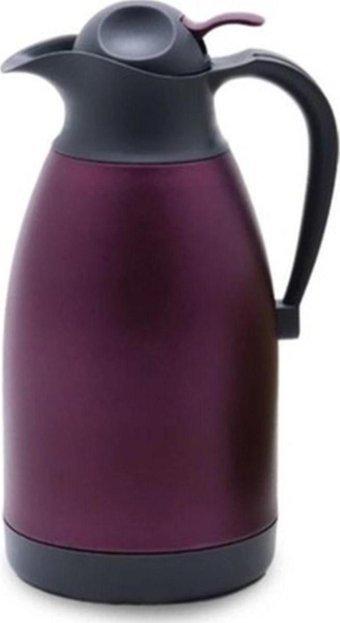 Cooker Paslanmaz Çelik 1.5 lt Çaydanlık Termos Mor