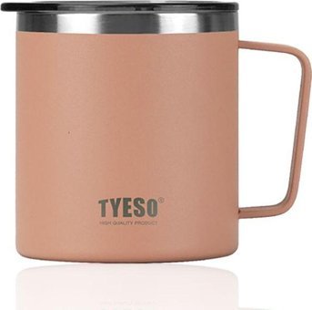 Tyeso Silviya Paslanmaz Çelik 400 ml Outdoor Bardak Termos Pembe