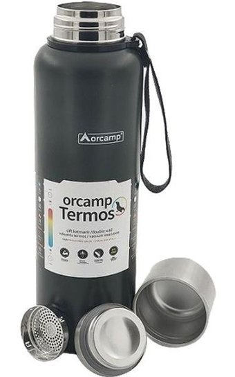 Orcamp OUT5150 Paslanmaz Çelik 1.5 lt Outdoor Matara Termos Siyah