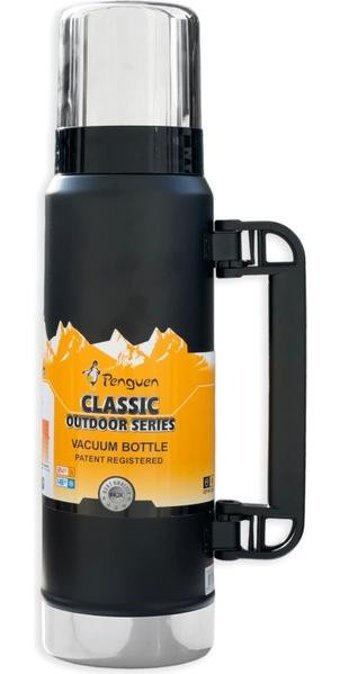 Penguen 1130Y Çelik 3 lt Outdoor Matara Termos Siyah