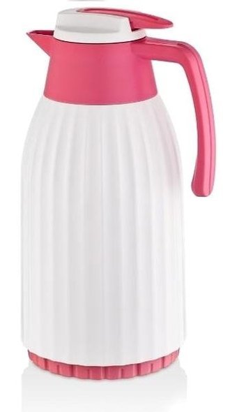 Penguen Cam 1.5 lt Çaydanlık Termos Pembe