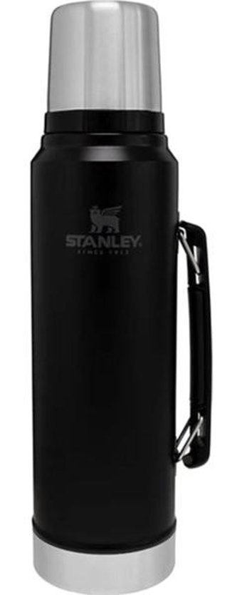 Stanley Classic Paslanmaz Çelik 1 lt Outdoor Matara Termos Siyah
