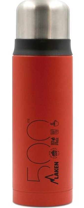 Laken LK1850R Paslanmaz Çelik 500 ml Outdoor Matara Termos Kırmızı