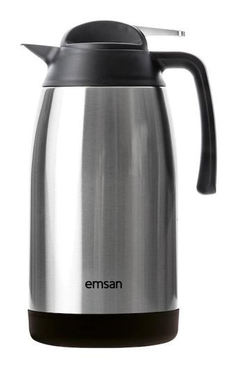 Emsan New Vega Paslanmaz Çelik 1.5 lt Çaydanlık Termos Gümüş