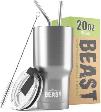 Greens Steel Beast Paslanmaz Çelik 550 ml Pipetli Outdoor Bardak Termos Gri