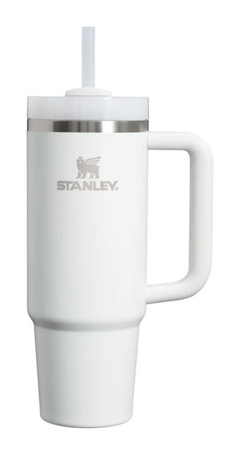 Stanley Quencher H2.0 Flowstate Paslanmaz Çelik 880 ml Pipetli Outdoor Bardak Termos Beyaz