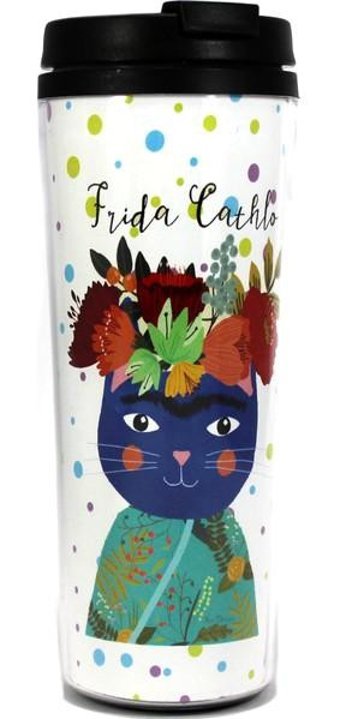 Modaroma Frida Cathlo Plastik 380 ml Outdoor Bardak Termos Çok Renkli
