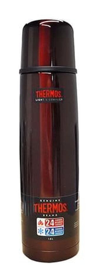 Thermos FBB-1000 Light & Compact Paslanmaz Çelik 1 lt Outdoor Matara Termos Kırmızı