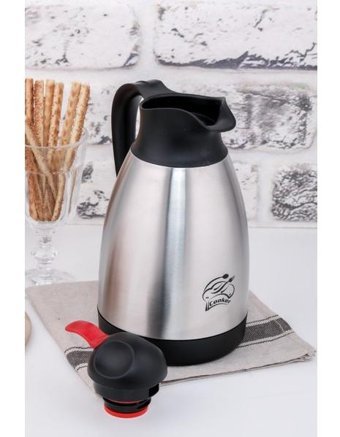 Cooker CKR-2031 Paslanmaz Çelik 1.5 lt Çaydanlık Termos Gümüş