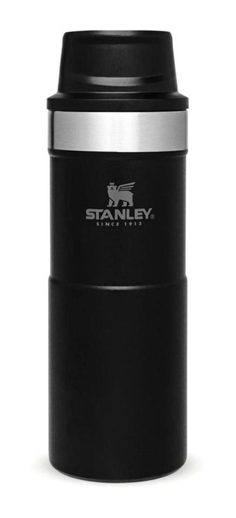Stanley Trigger Action Paslanmaz Çelik 350 ml Outdoor Matara Termos Siyah