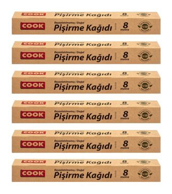 Cook Doğal 8 metre Pişirme Kağıdı 6 adet