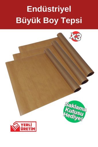 Foopex Yıkanabilir Büyük Boy Pişirme Kağıdı 3 Adet