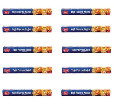 Roll Up 8 metre Pişirme Kağıdı 10 Adet