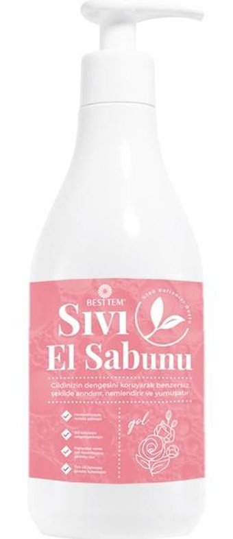 Besttem Aparatlı Gül Tekli Sıvı Sabun 330 ml
