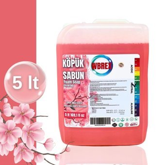 Wbrex Gliserinli Kiraz Çiçeği Nemlendiricili Tekli Köpük Sabun 5 lt