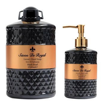 Savon De Royal Luxury Black Pearl Sıvı Sabun 2.5 lt + Savon De Royal Luxury Black Pearl Sıvı Sabun 500 ml