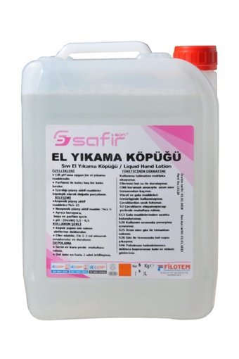 Safir Tekli Köpük Sabun 5 lt