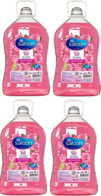 Saloon Gülün Büyüsü 4'lü Sıvı Sabun 3 lt