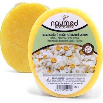 Naumed Süngerli Papatya Katı Sabun 130 gr