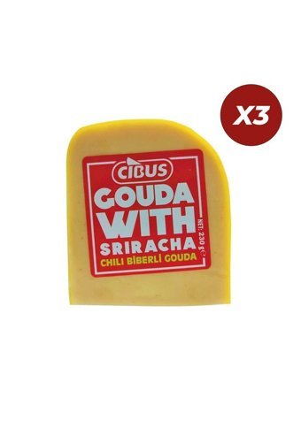 Cibus Srirachalı Gouda İnek Peyniri 3x230 gr