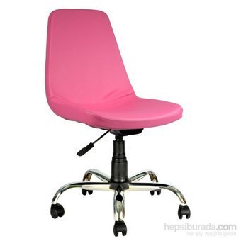 Bürocci Julia 2019A0120 Dönerli Pembe Çalışma Sandalyesi