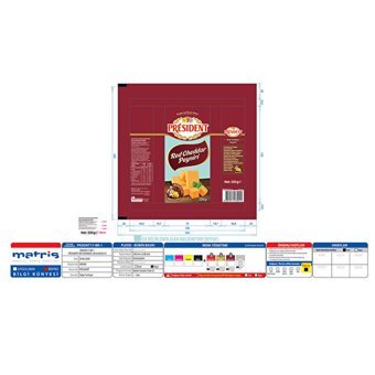 President Red Cheddar İnek Peyniri 220 gr