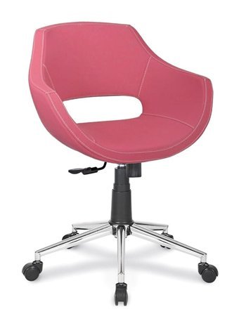 Riseofis Feyza Kolçaklı Dönerli Pembe Çalışma Sandalyesi