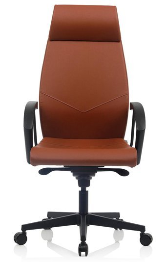 Bürosit Eden 9 Başlıklı Kolçaklı Dönerli Kahverengi Çalışma Sandalyesi
