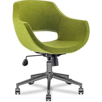 Forsit Design Alesta Kolçaklı Dönerli Yeşil Çalışma Sandalyesi