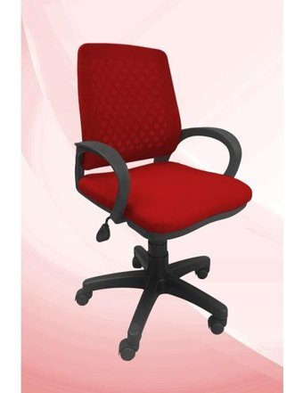 Obc Ofis Büro Concept Kolçaklı Dönerli Kırmızı Çalışma Sandalyesi