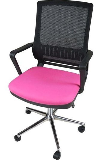 Uzay Ofis Nehir Çalışma Koltuğu Kolçaklı Dönerli Pembe Çalışma Sandalyesi